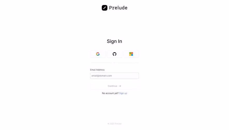 Prelude Login