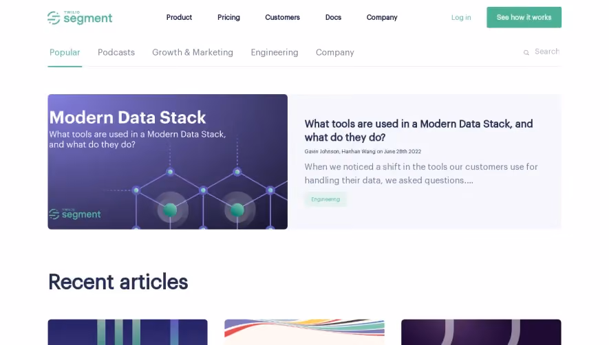 Segment Blog Feed