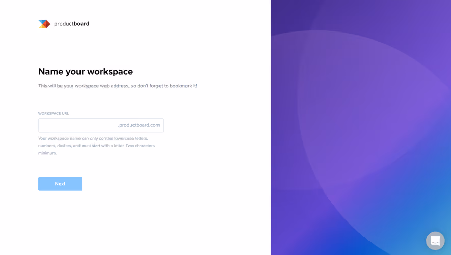 ProductBoard Sign Up Flow