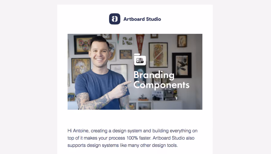 Artboard Studio Onboarding Email Flow
