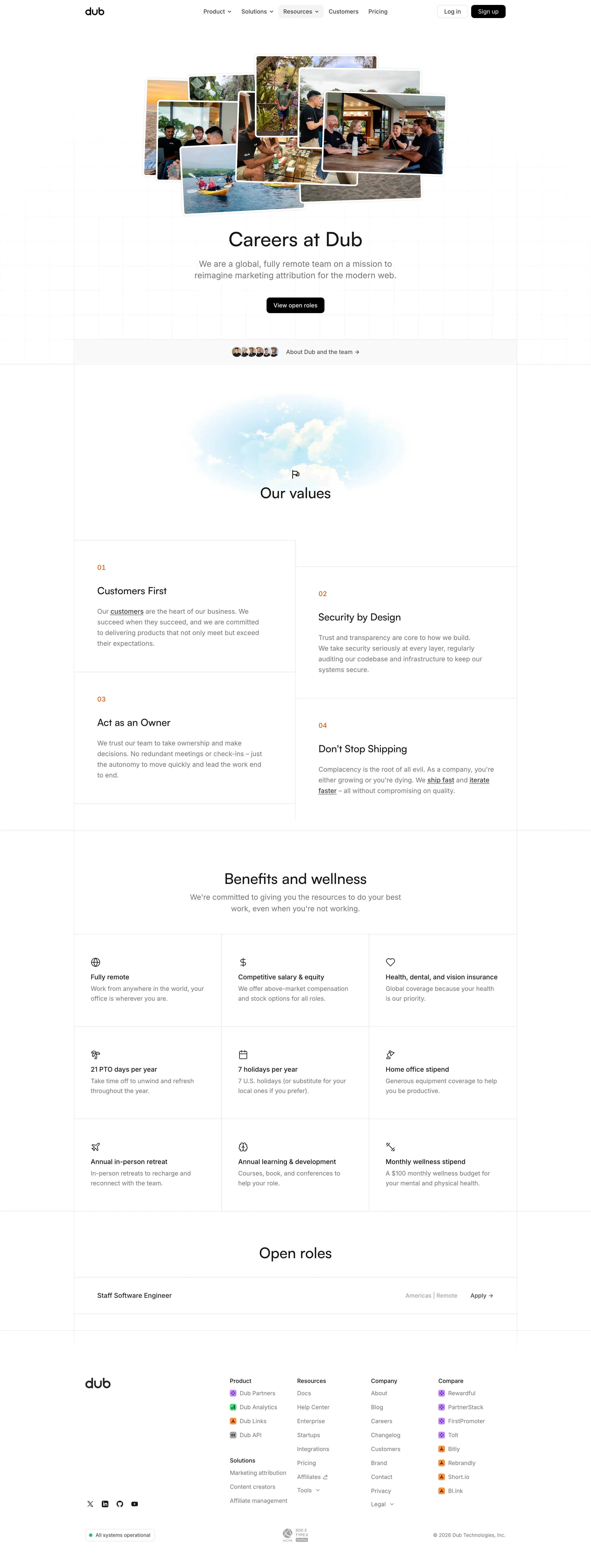 Dub Careers Page