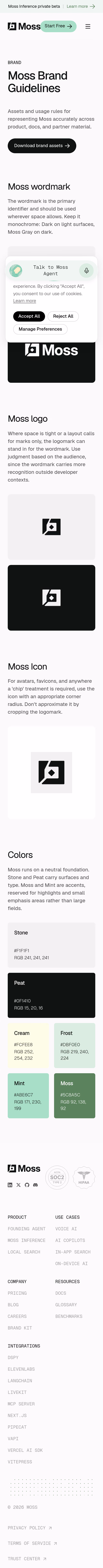 Moss Brand Guidelines