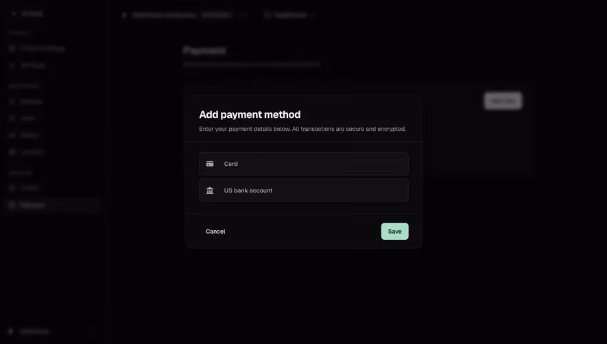 Moss Choose a payment method