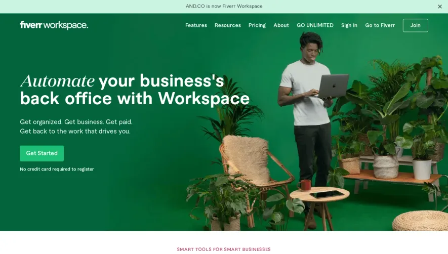 AND.CO Landing Page