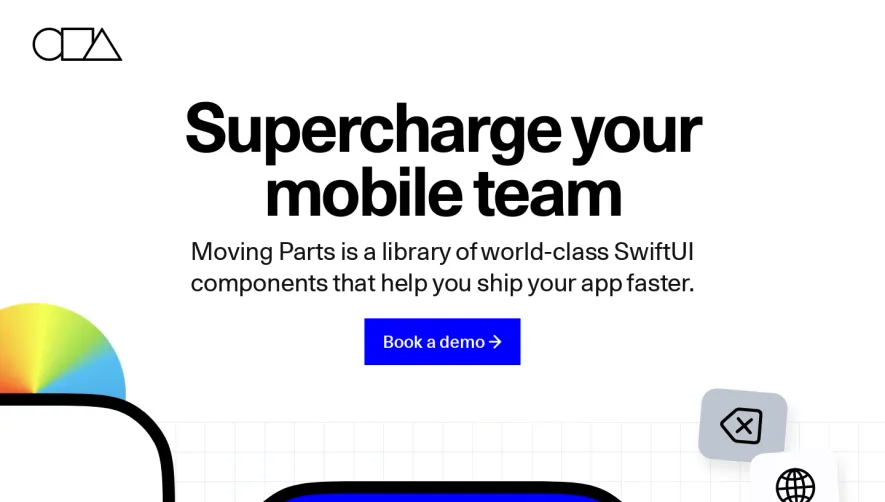 Moving Parts Landing Page