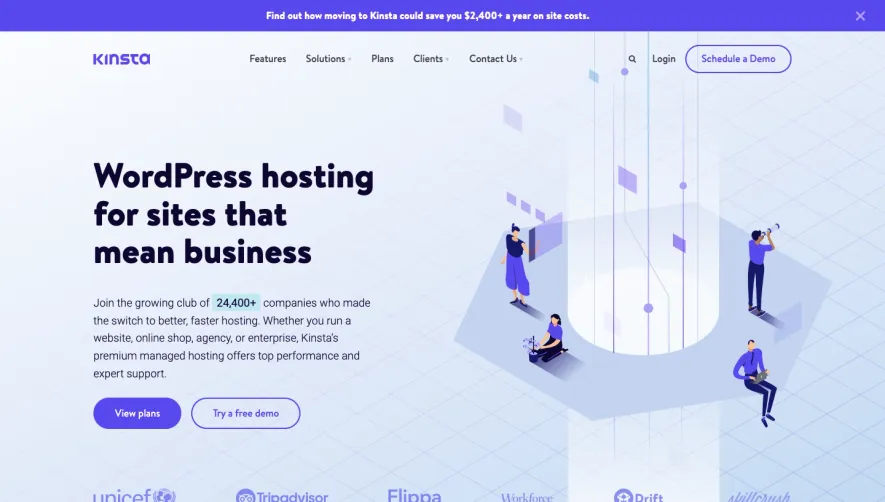 Kinsta Landing Page