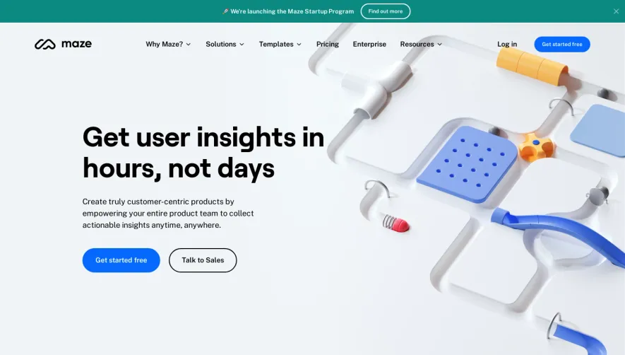 Maze Landing Page