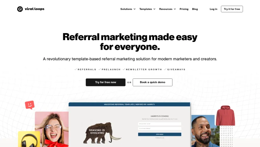 Viral Loops Landing Page