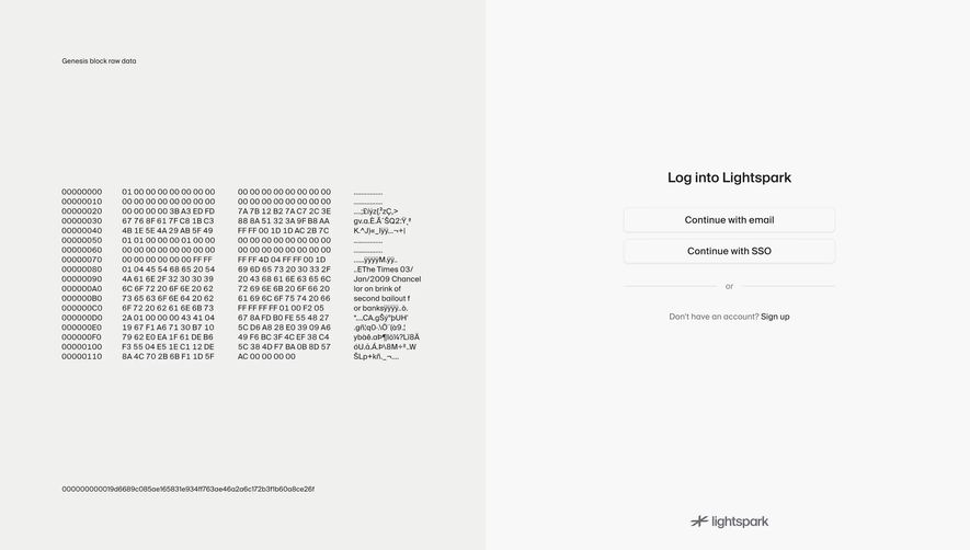 Lightspark Login Options