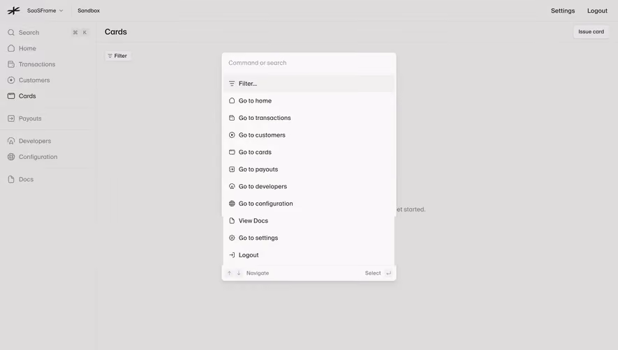 Lightspark Command Palette