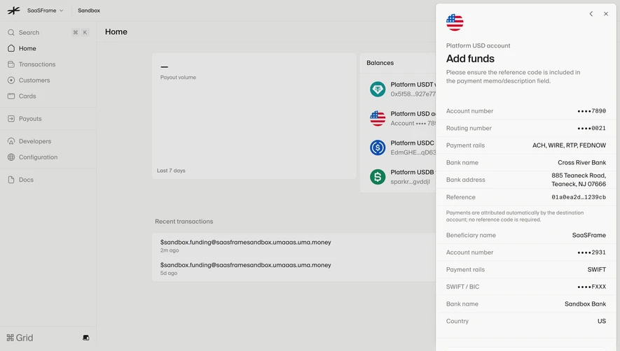 Lightspark Add Account Funds