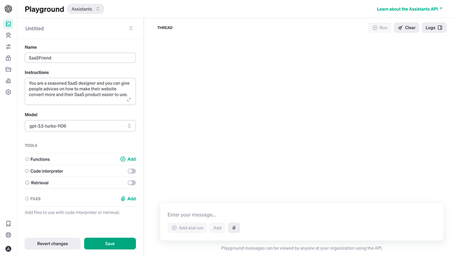 OpenAI Create An Assistant