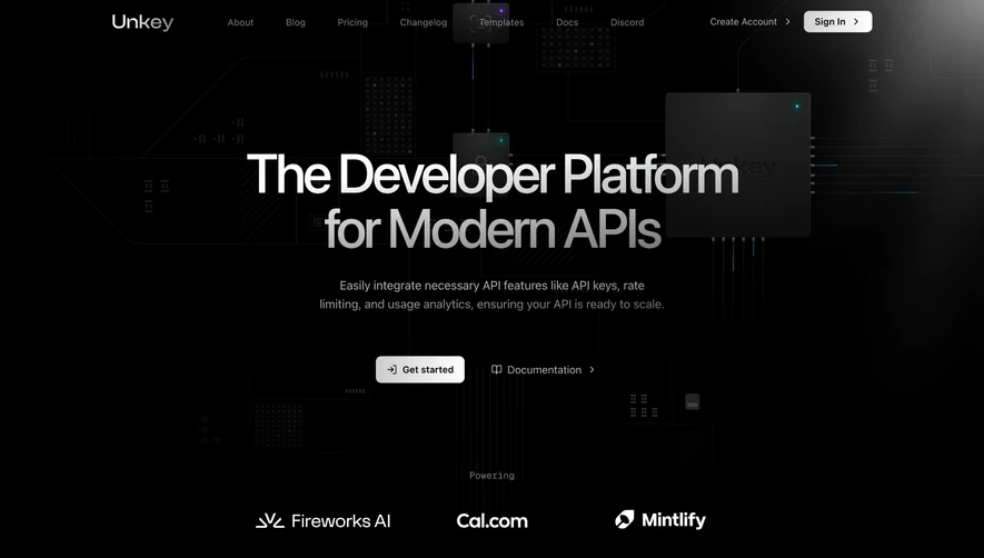 Unkey Landing Page