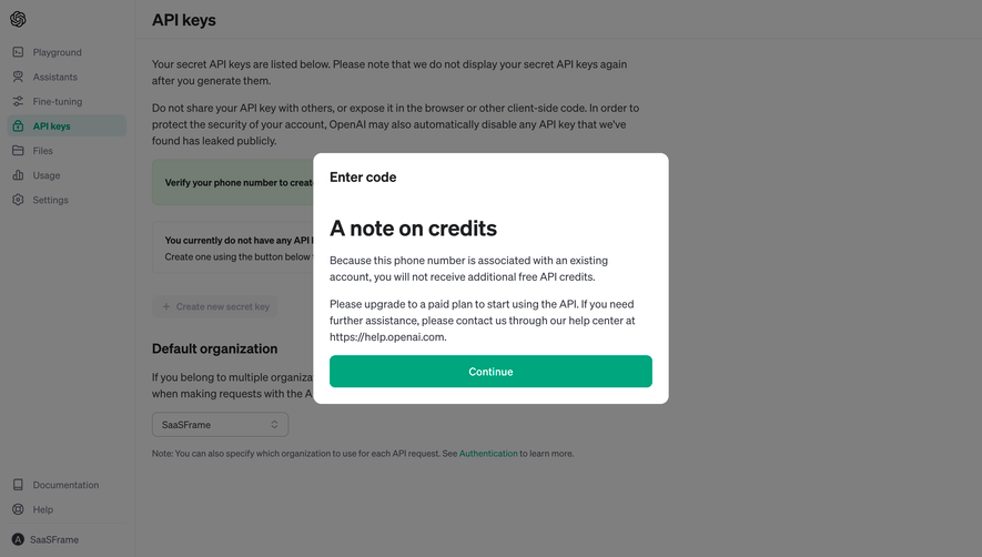 OpenAI Information Modal