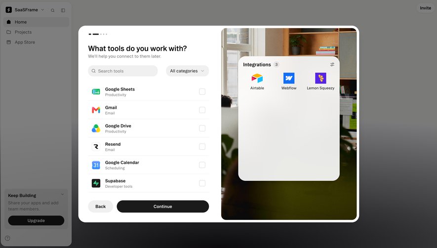 Glide Connect work tools during onboarding