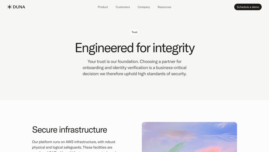 Duna Security Page