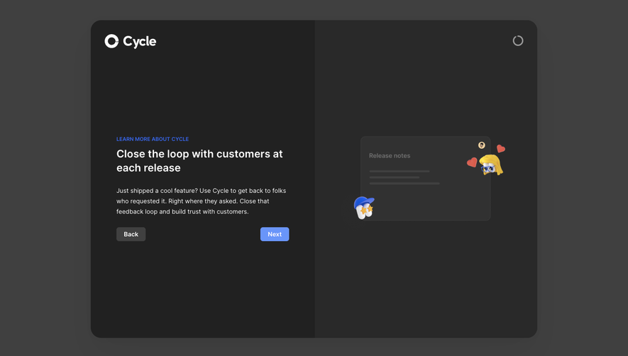 Cycle User Onboarding