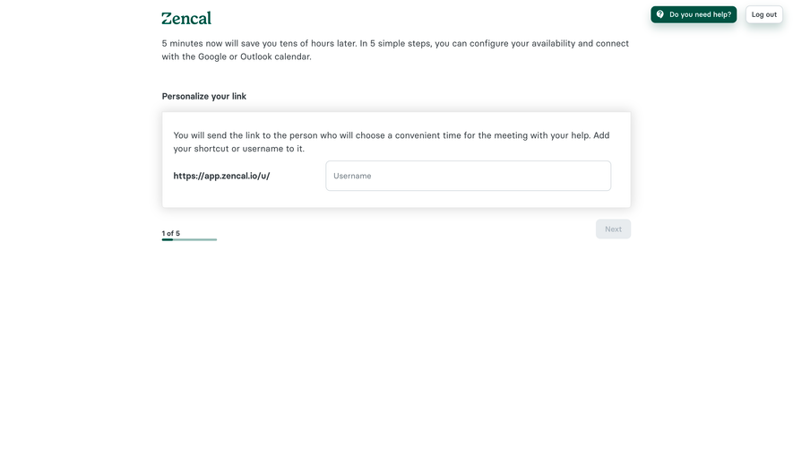 Zencal Account Setup