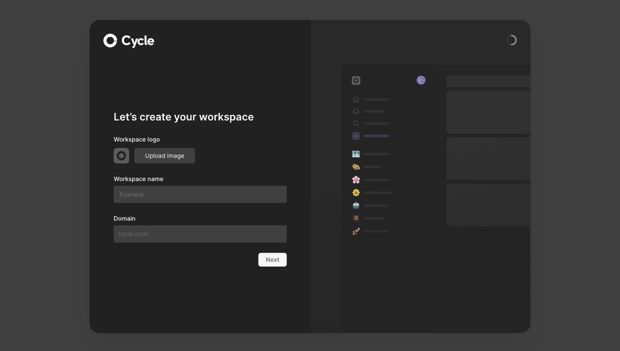 Cycle Account Setup