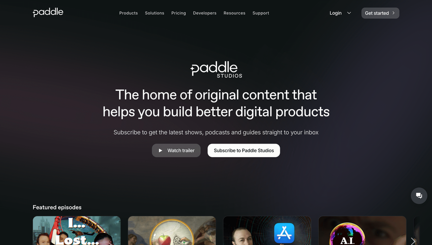 Paddle Podcast Pages