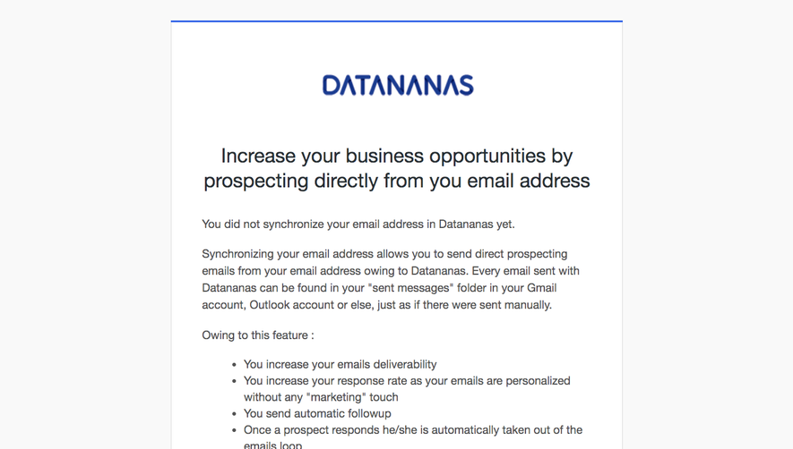 Datananas Onboarding Emails