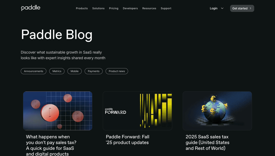 Paddle Blog Feed