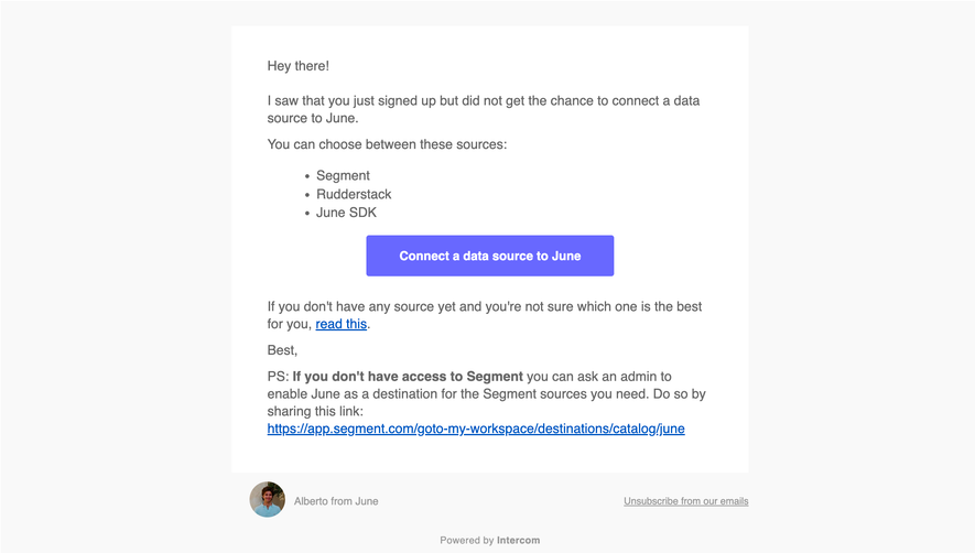 June Activation Emails