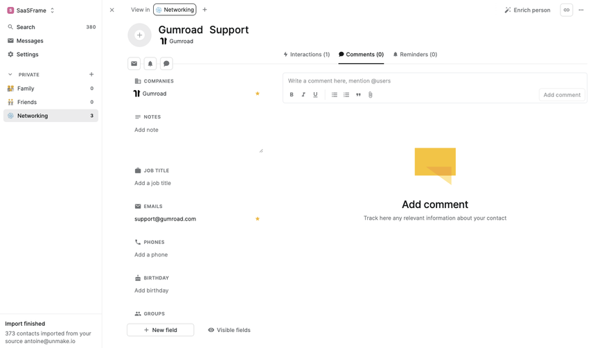 Folk Comments Empty State