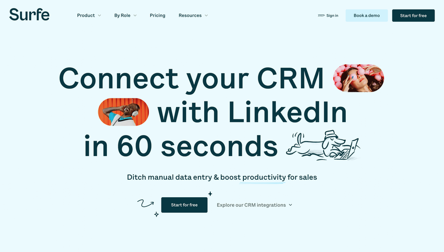 Surfe Landing Page