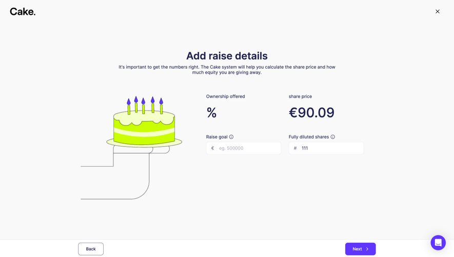 Cake Equity Create A Raise