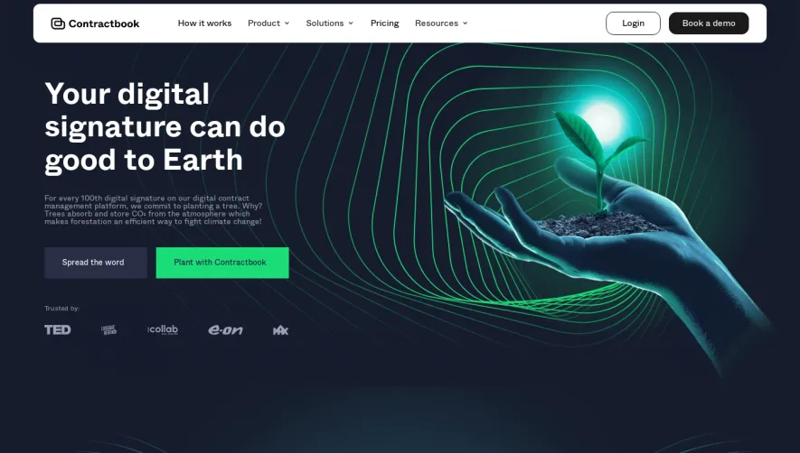 Contractbook Impact Page