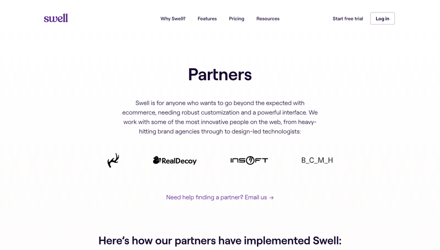 Swell Affiliate Page