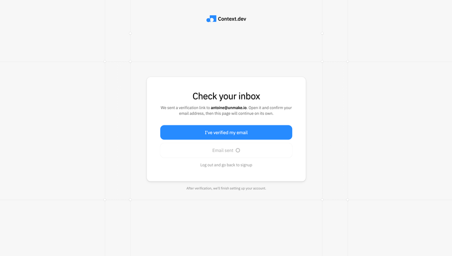 Context.dev Check your inbox
