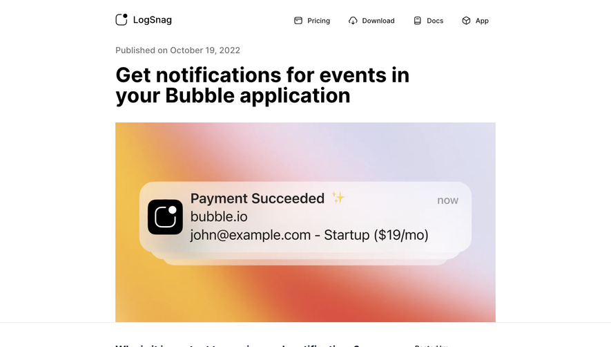 Logsnag Blog Post