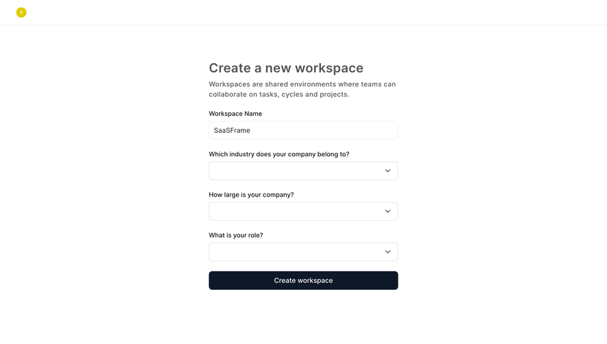 Frame Account Setup