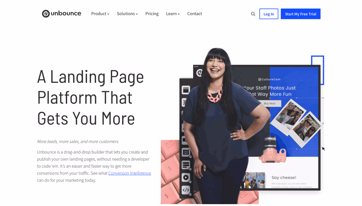 Unbounce About Page