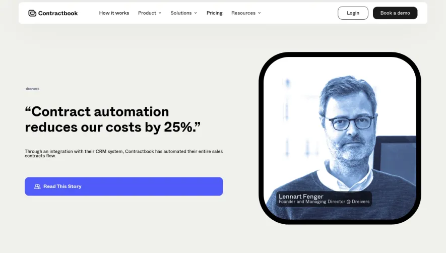 Contractbook Customers Page