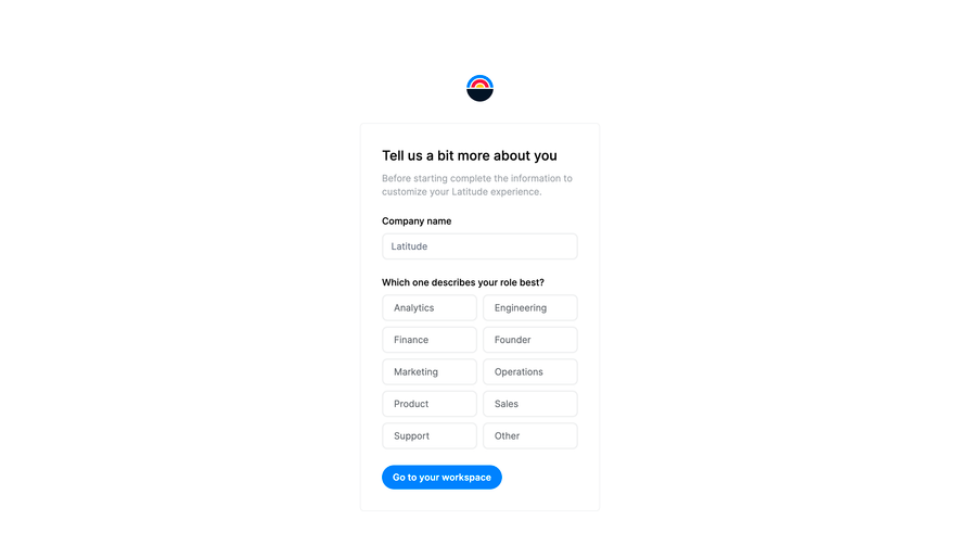 Latitude Account Setup