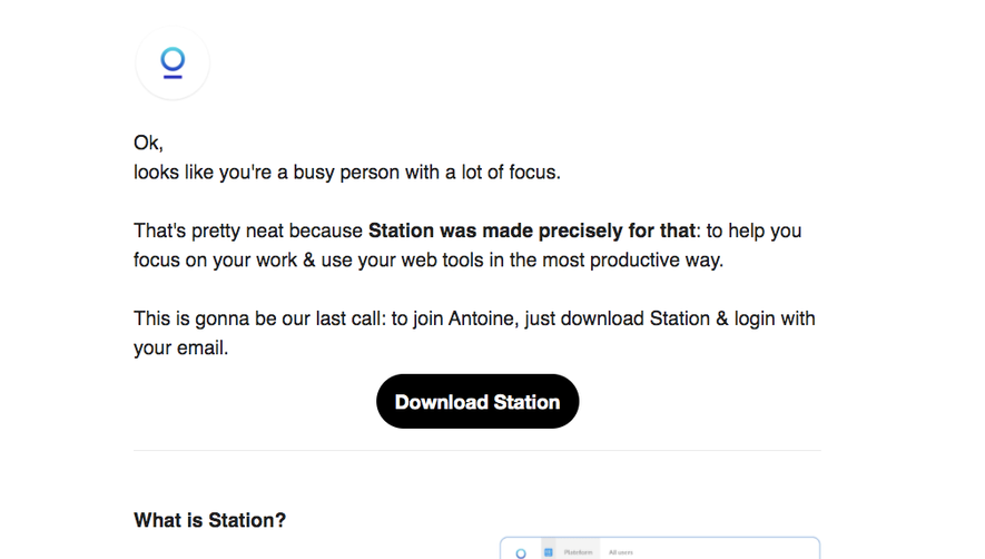Station Invitation Emails