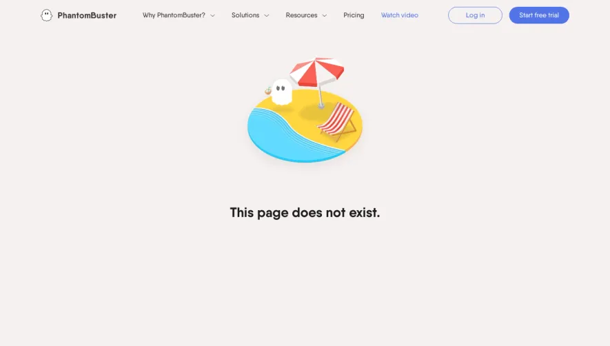 Phantombuster hatombuster 404 Page
