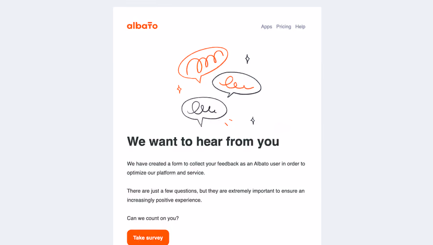 Albato Feedback Request Emails