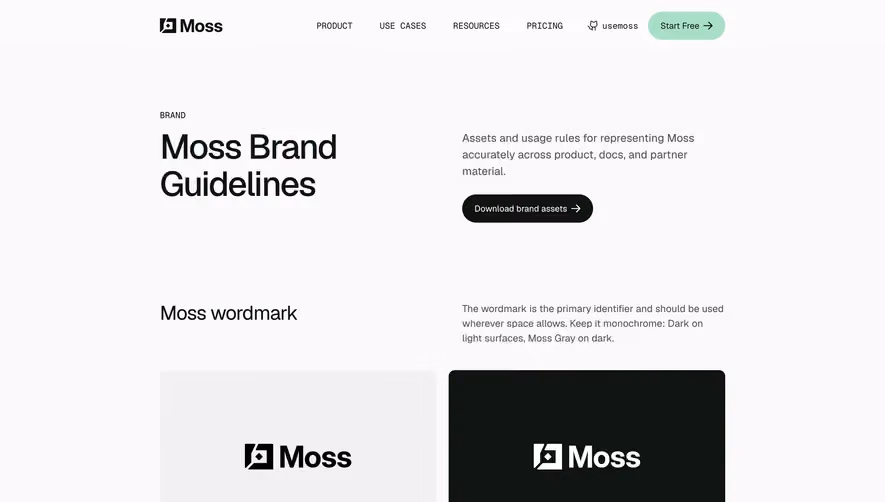 Moss Brand Guidelines