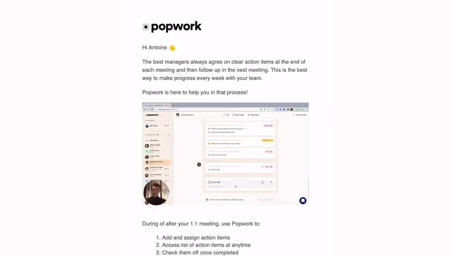 Popwork Onboarding Email