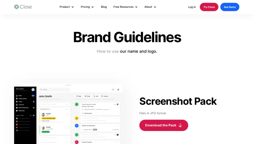Close Brand Guidelines