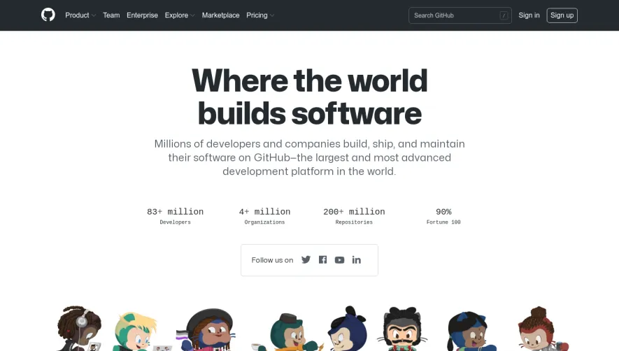 GitHub About Page