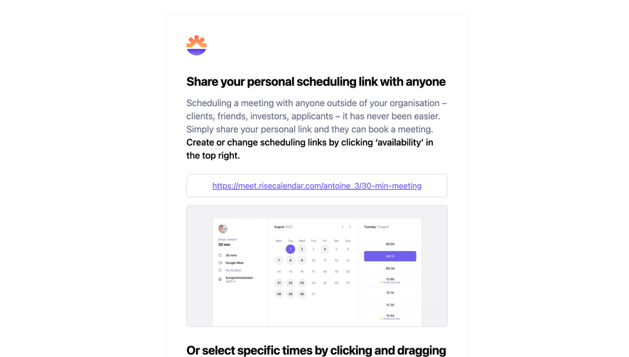 Rise Onboarding Email