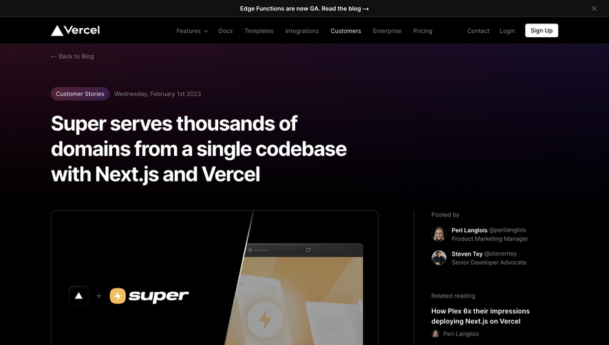 Vercel Blog Post