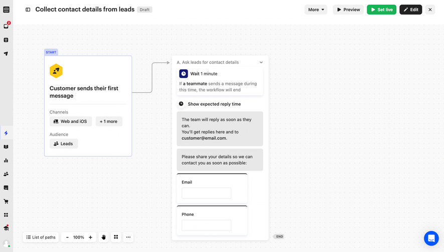 Intercom Automation Workflow