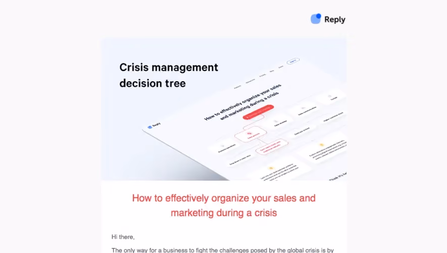 Reply Product Hunt Launch Email