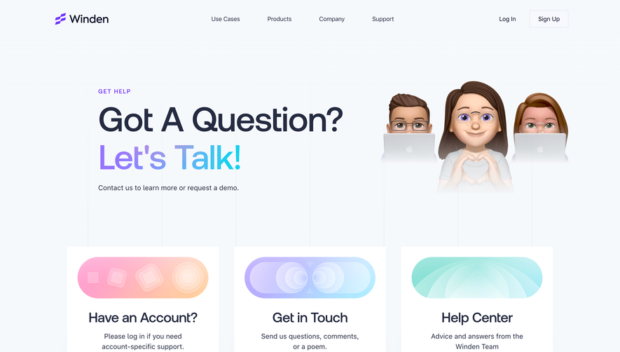 Winden Contact Page